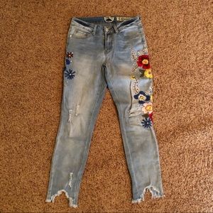 [Indigo Rein] Bohemian Embroidered Denim